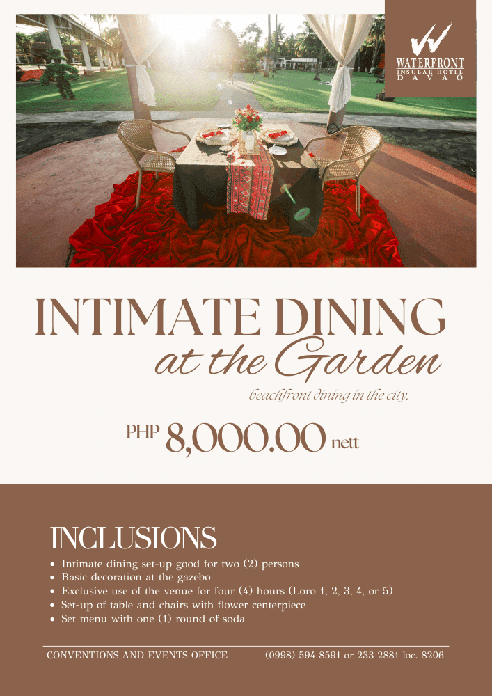 Intimate Dining at the Garden