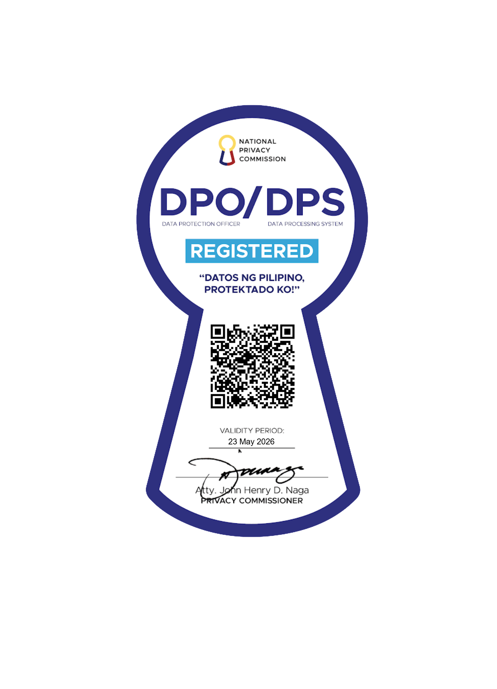 NPC Seal of Registration